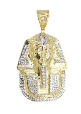 10K Yellow Gold Pharaoh Pendant | Customizable Size