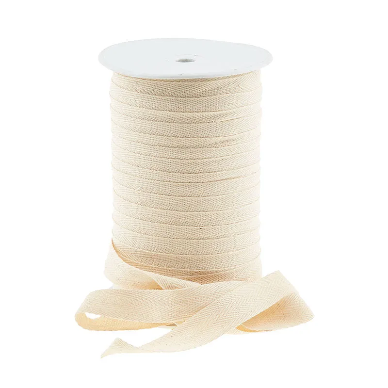 1/2" Cotton Twill Tape - Ivory