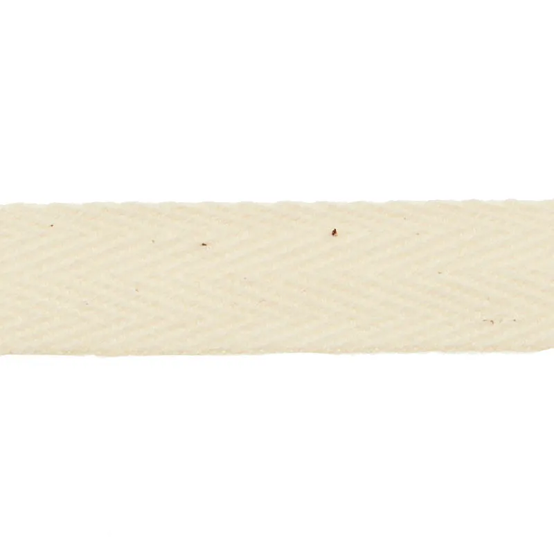 1/2" Cotton Twill Tape - Ivory