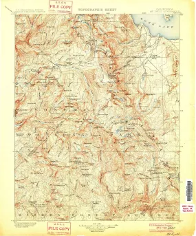 1901 Mt. Lyell, CA - California - USGS Topographic Map