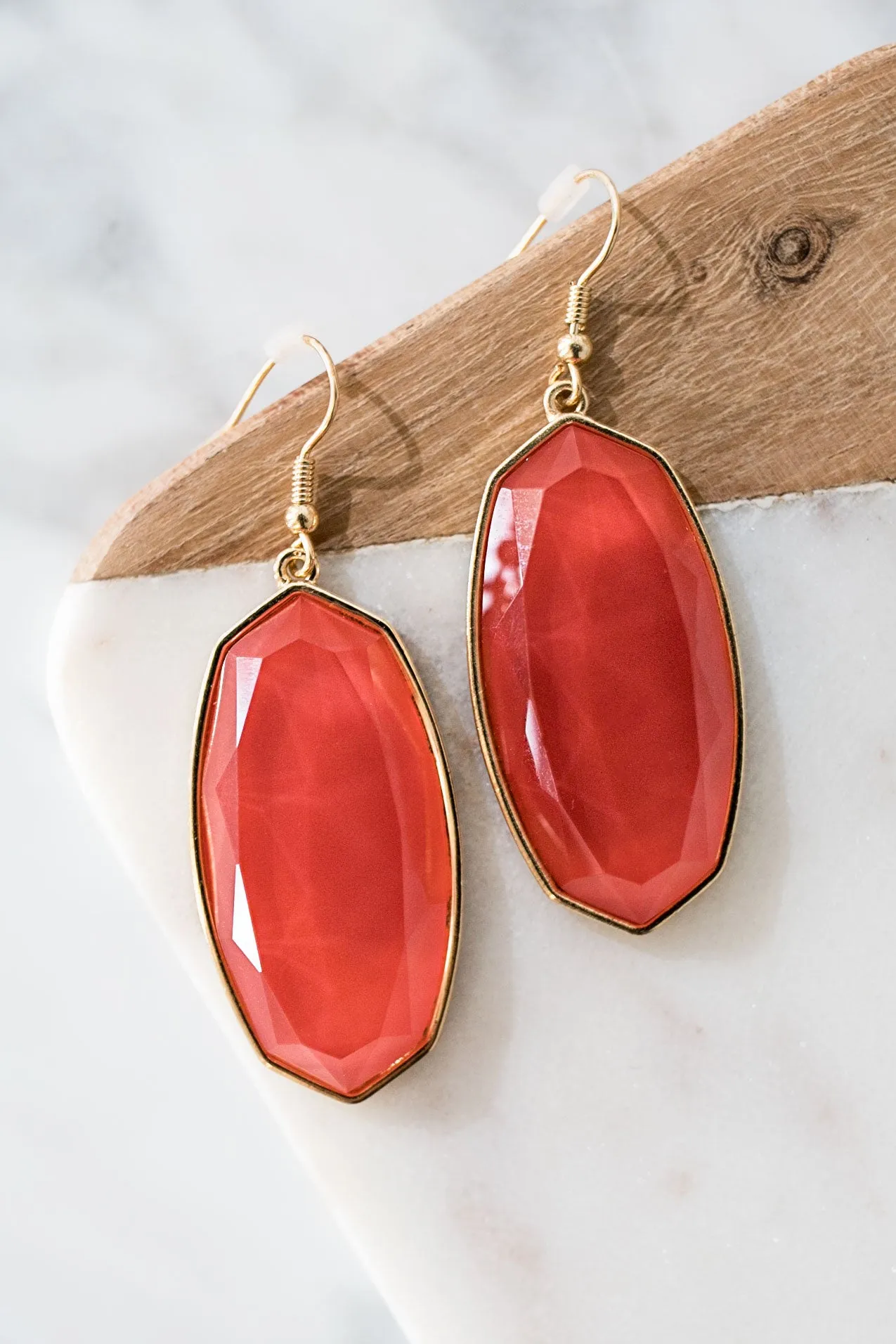 All Day Chic Earrings In Tangerine