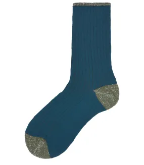 Alto Milano Teal Donna Short Socks