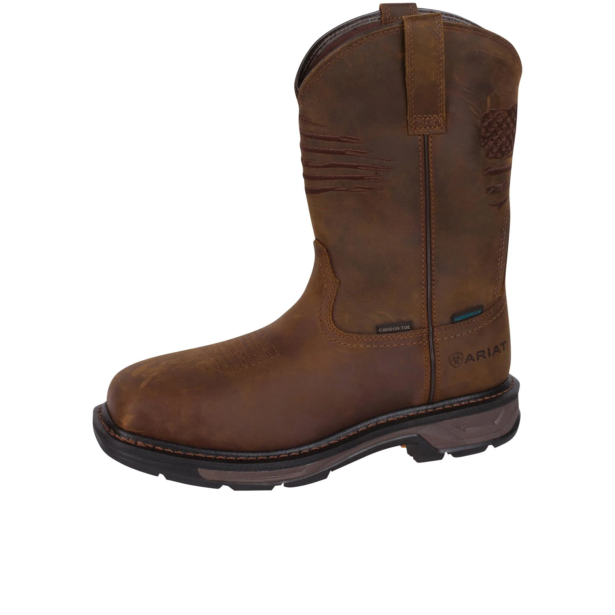 Ariat WorkHog XT Patriot Carbon Fiber Toe Distressed Brown