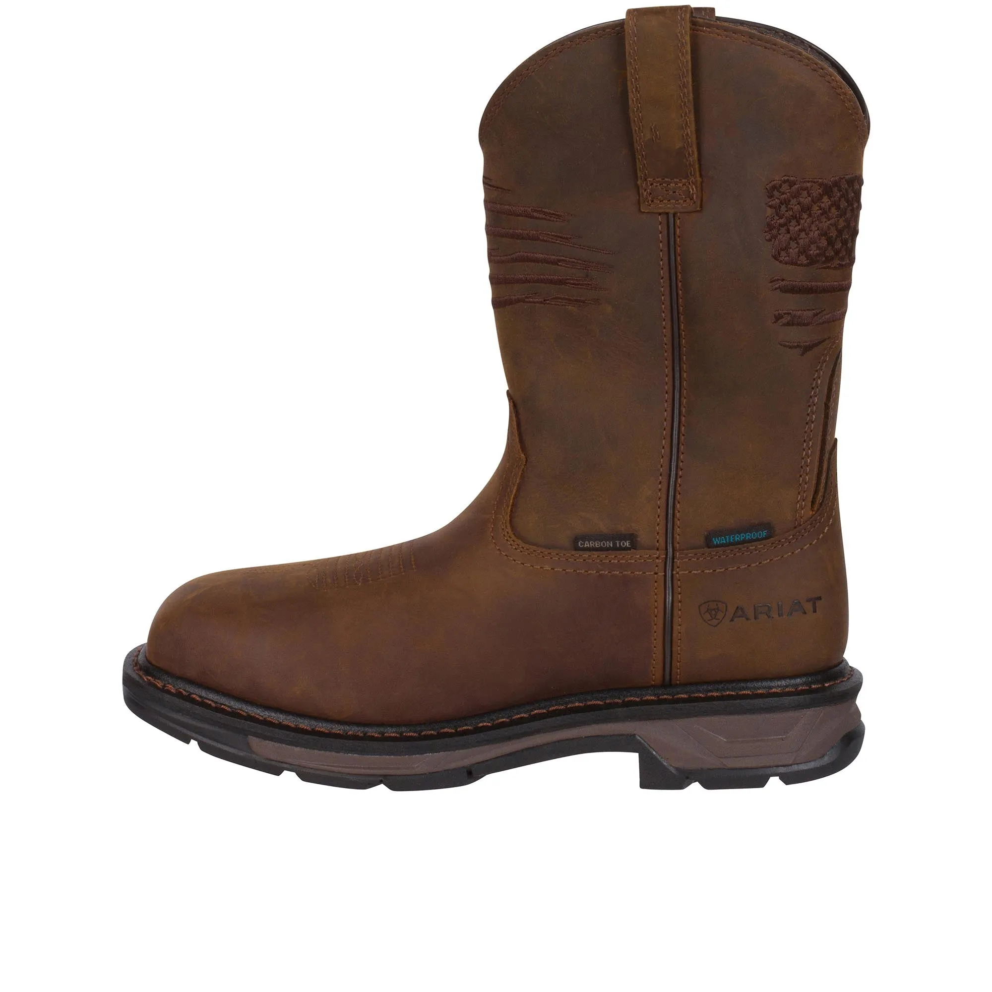 Ariat WorkHog XT Patriot Carbon Fiber Toe Distressed Brown