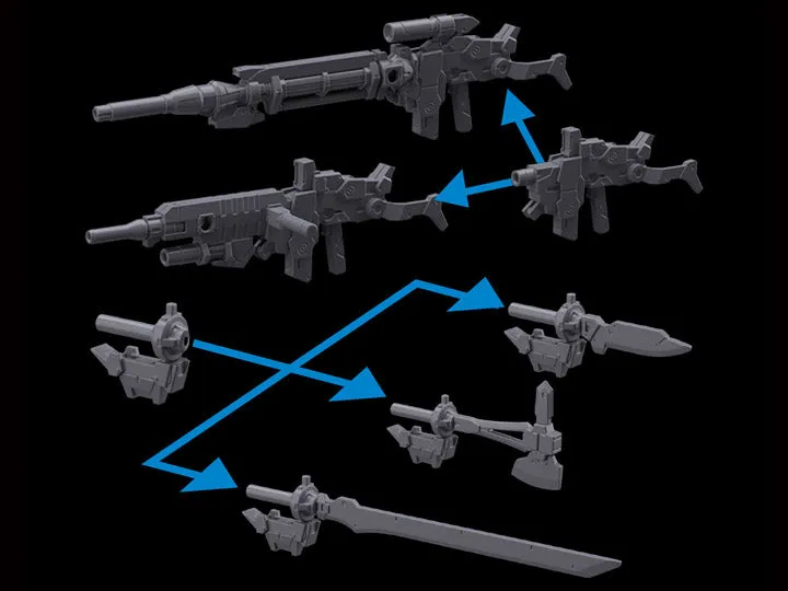 Bandai 30 Minutes Missions 30MM #W-01 1/144 Option Weapon Part Set 1 for Alto Model Kit