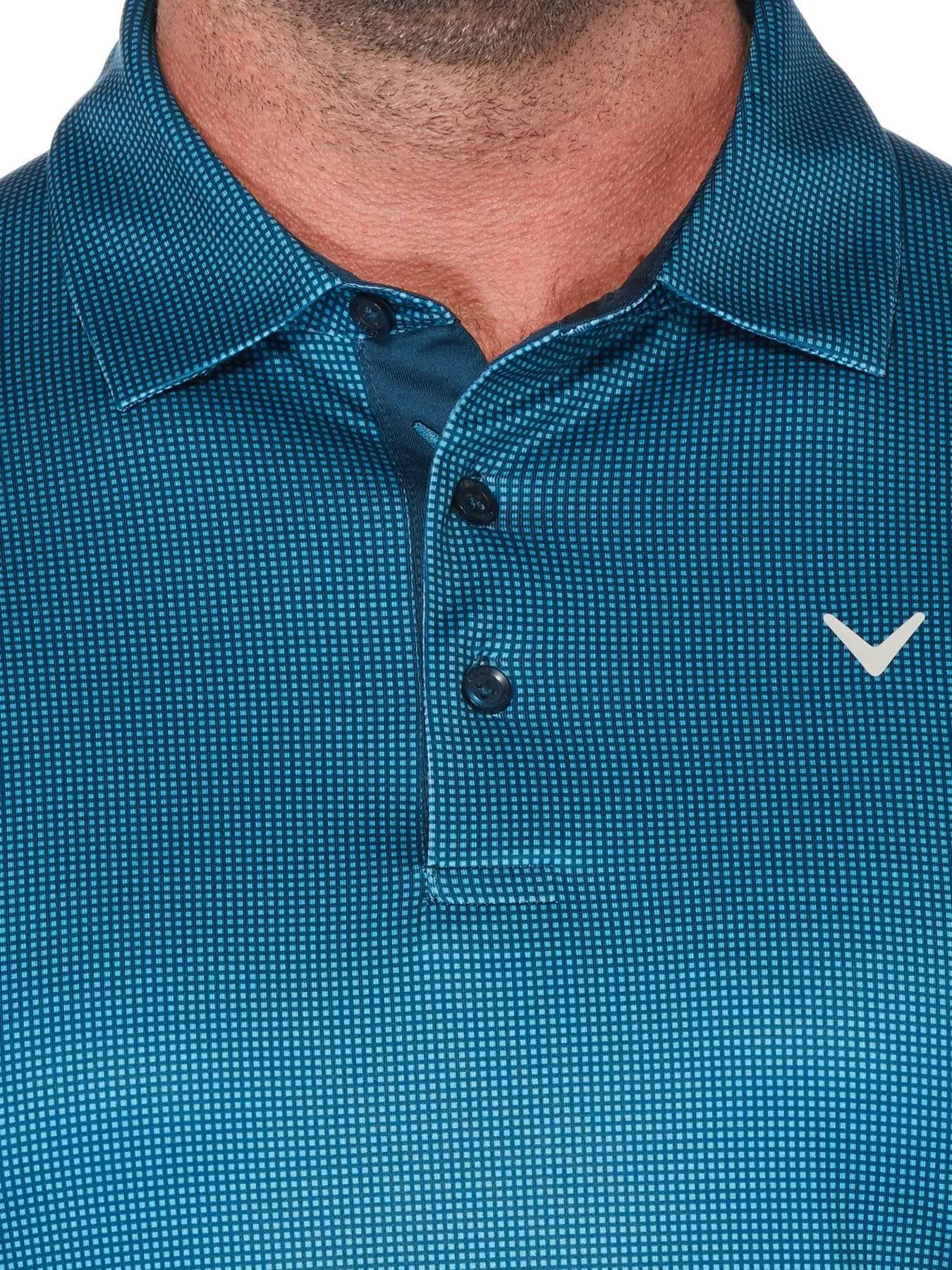 Big & Tall Printed Gingham Swing Tech™ Polo