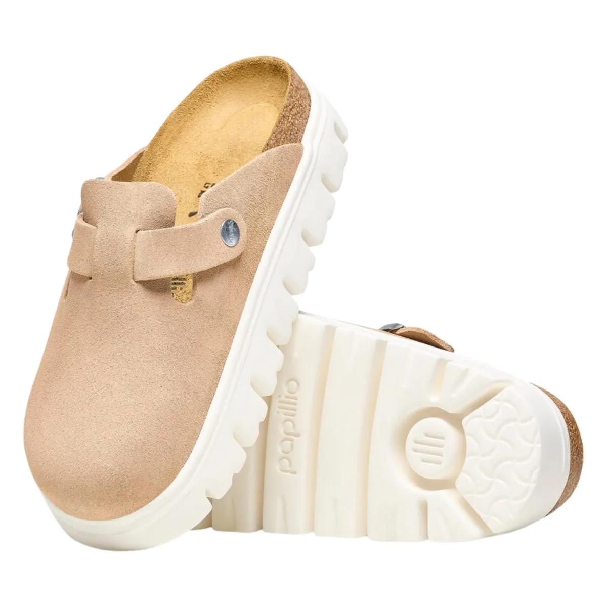 Birkenstock Women's Boston Chunky Warm Sand Suede