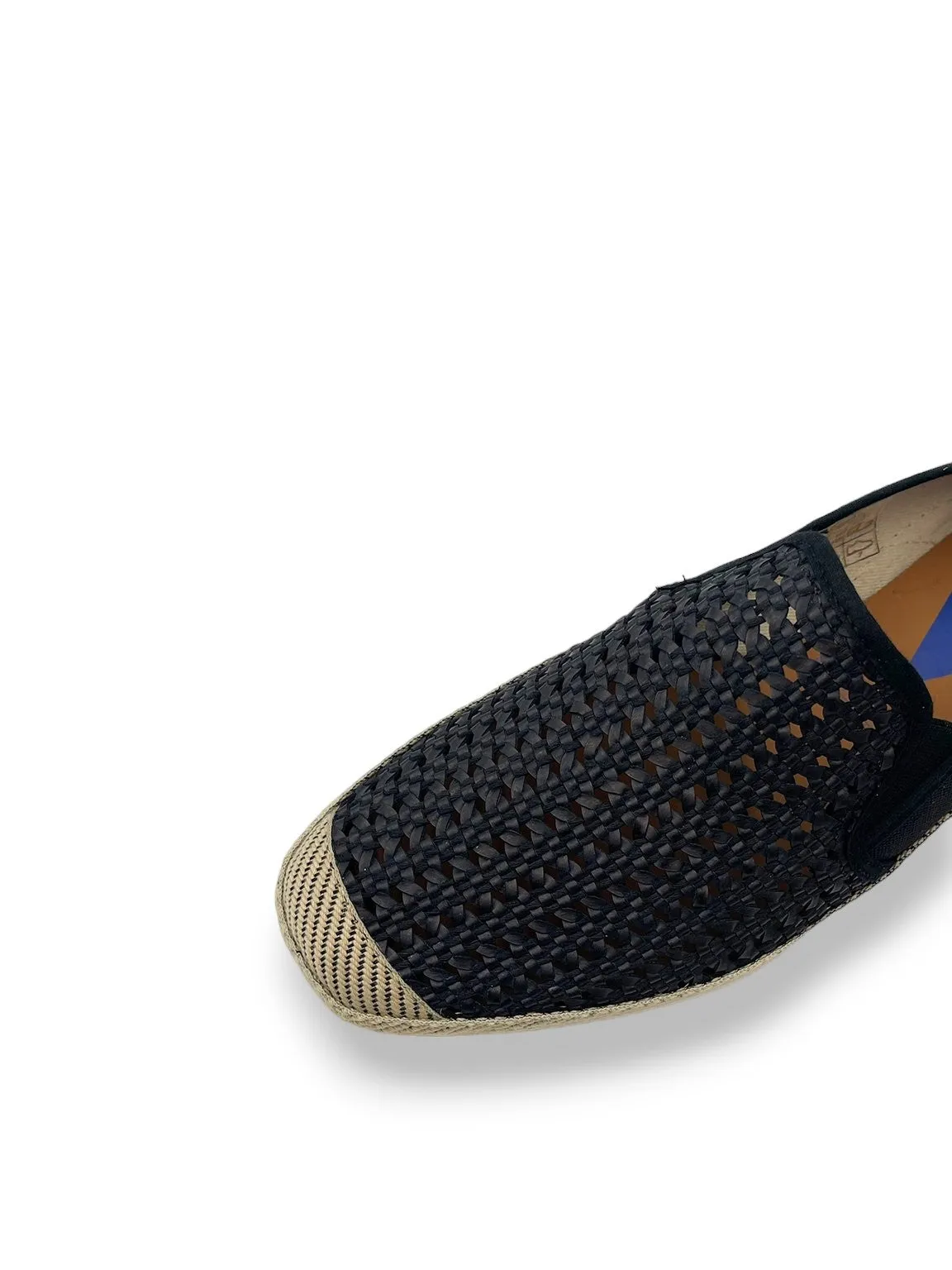 Blade Woven Leather Espadrilles