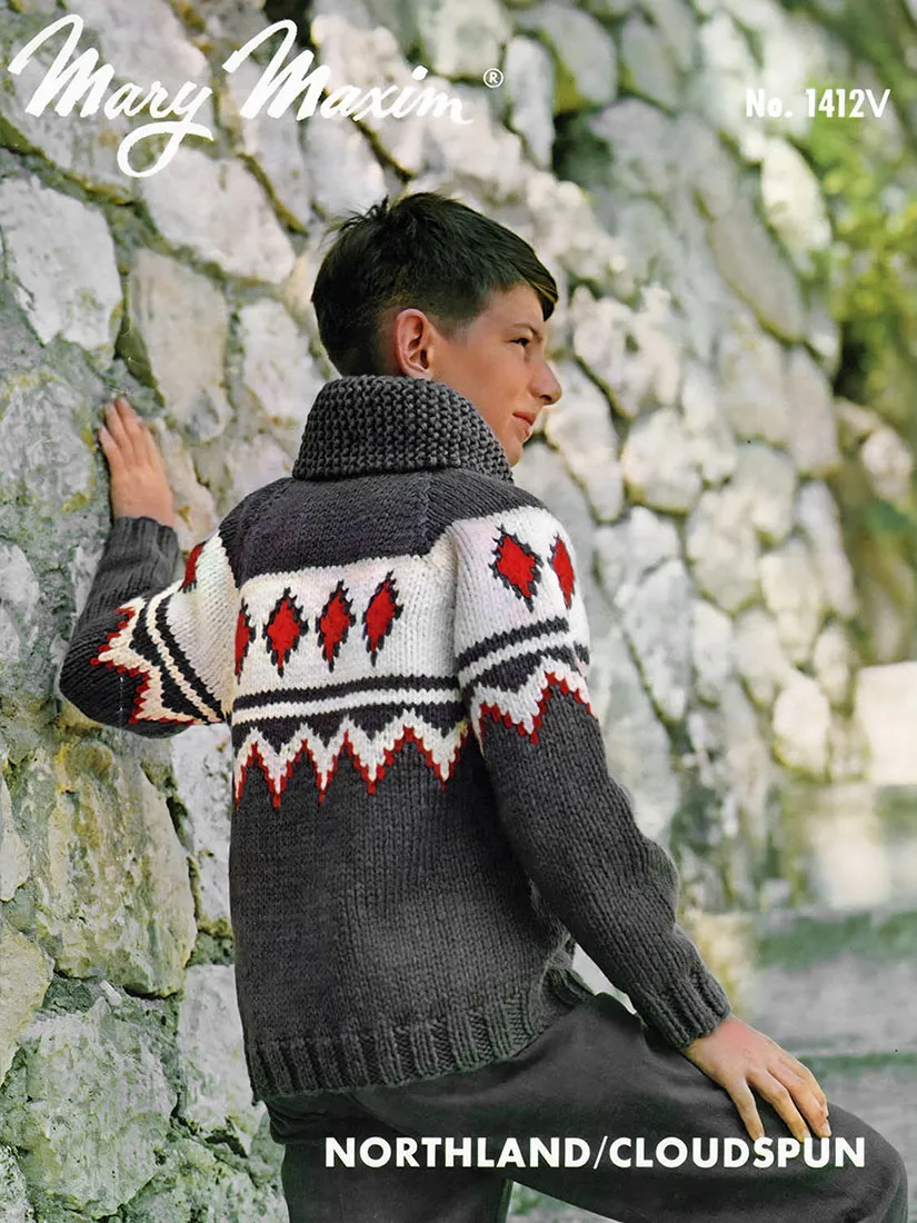 Boys' or Girls' Saranac Cardigan Pattern