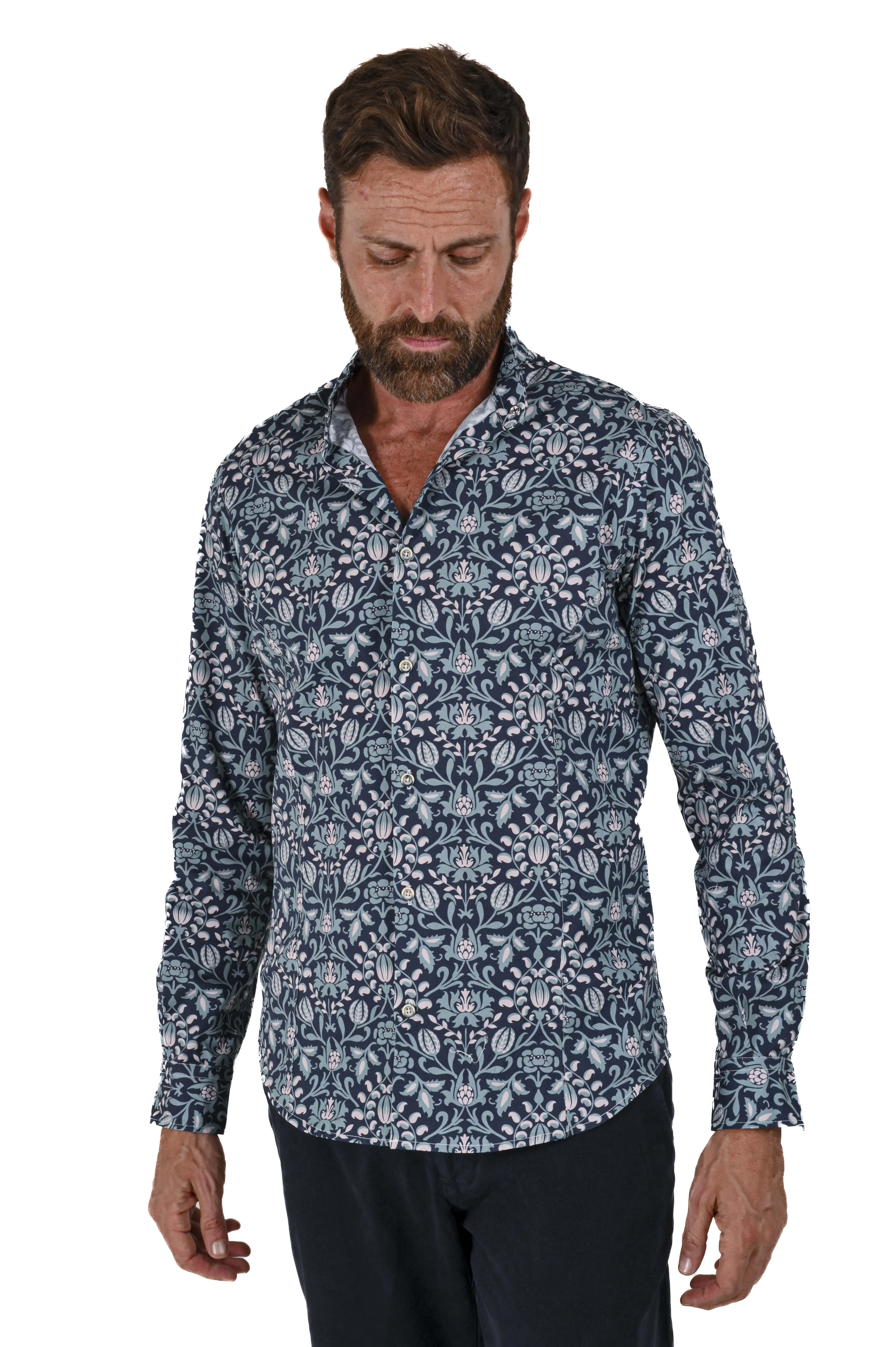 Camicia uomo collo coreano PISTA ST 22 - Displaj