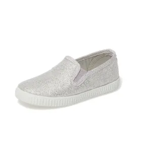 Cienta Silver Slip On Sneaker 銀底西班牙帆布鞋 (EU25)