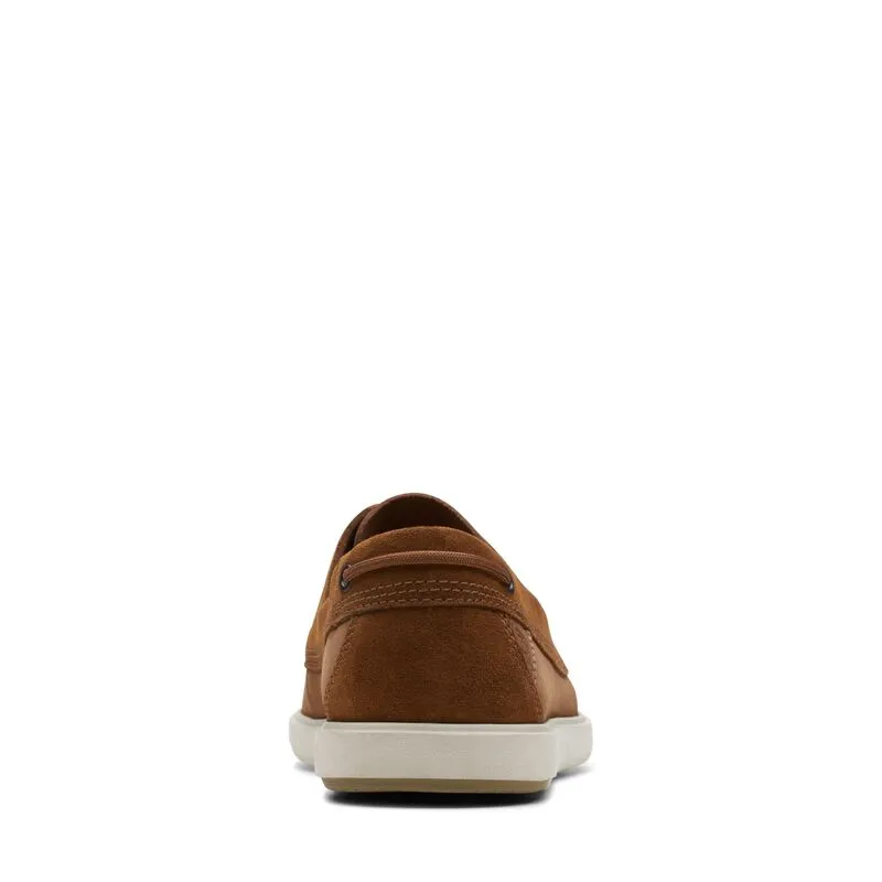 CLARKS | NAUTICOS HOMBRE | BRATTON BOAT DARK TAN NUBUCK | MARRÓN