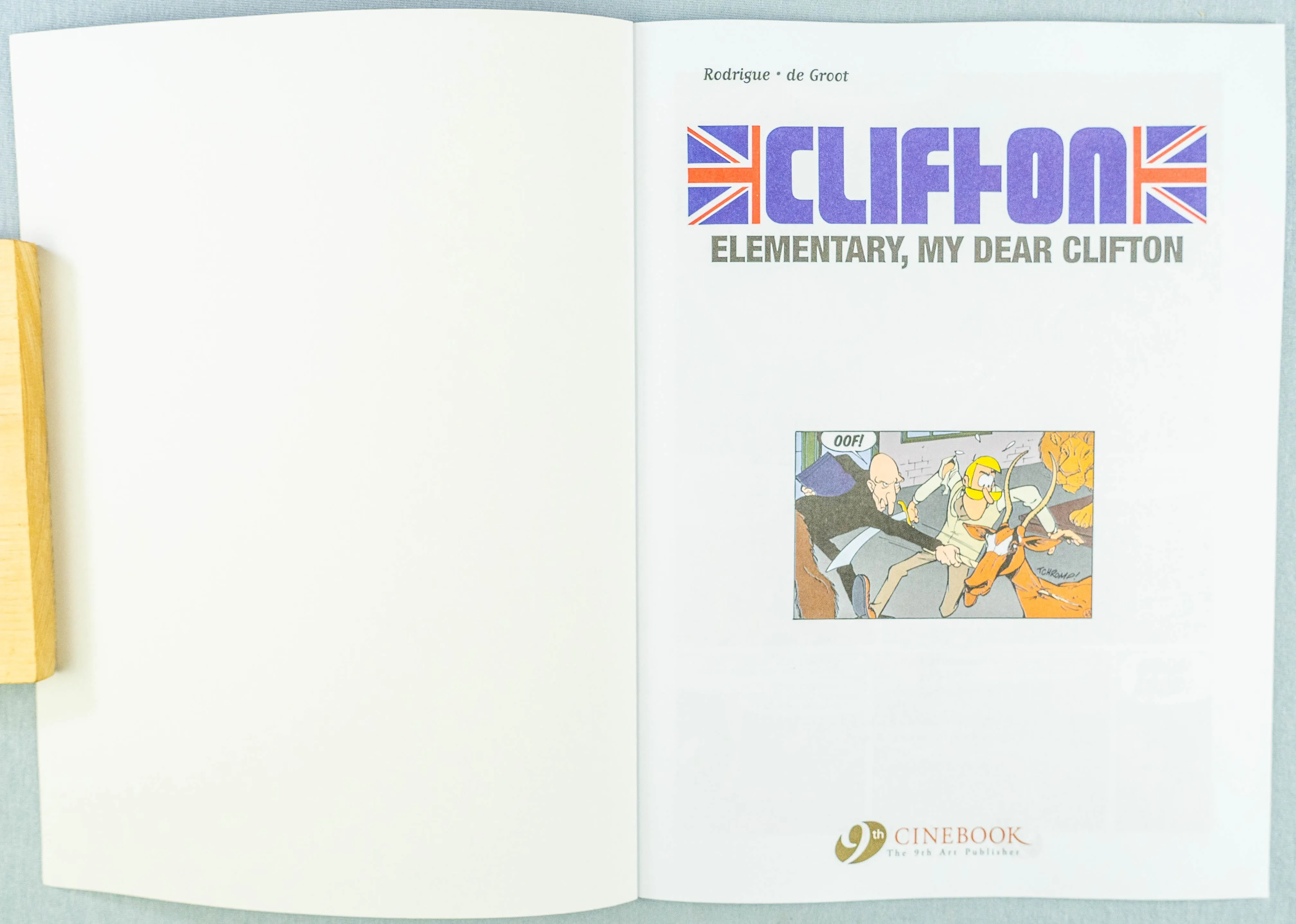 Clifton Volume 7 - Elementary, My Dear Clifton Cinebook Paperback Comic Book Turk / De Groot