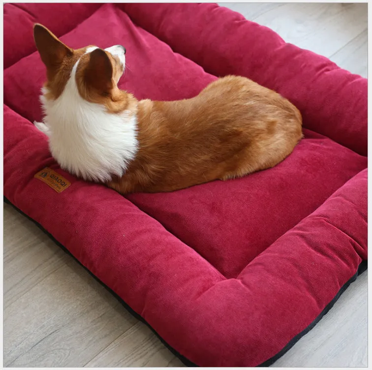 Cotton pad removable and washable sleeping pet floor mat