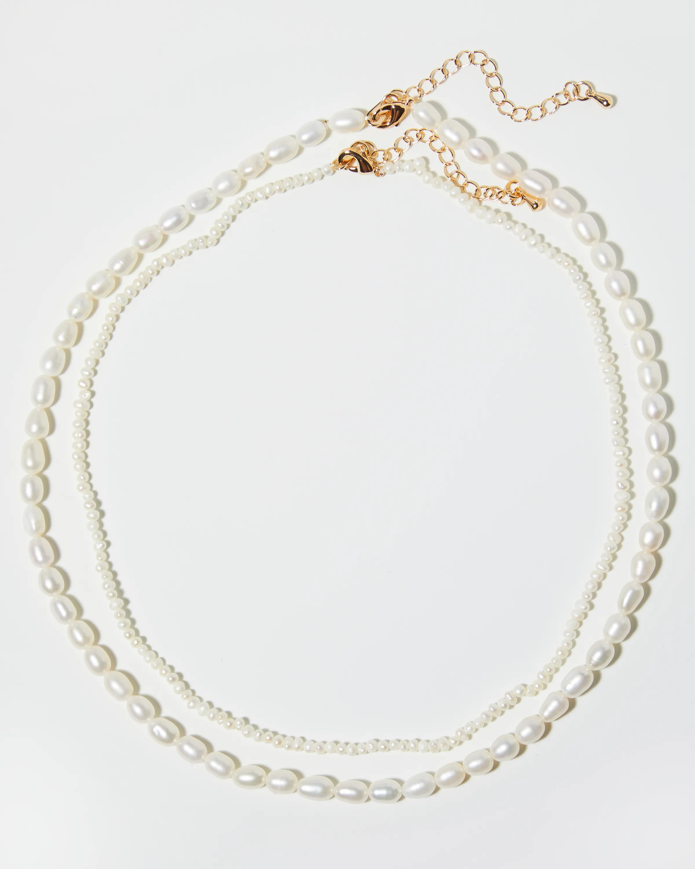 Double Pearl Necklace