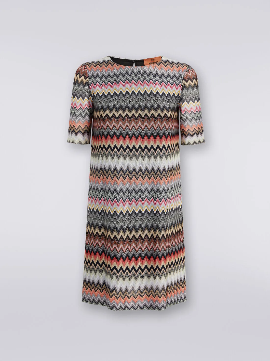 DS24SG29 Zigzag short sleeve dress