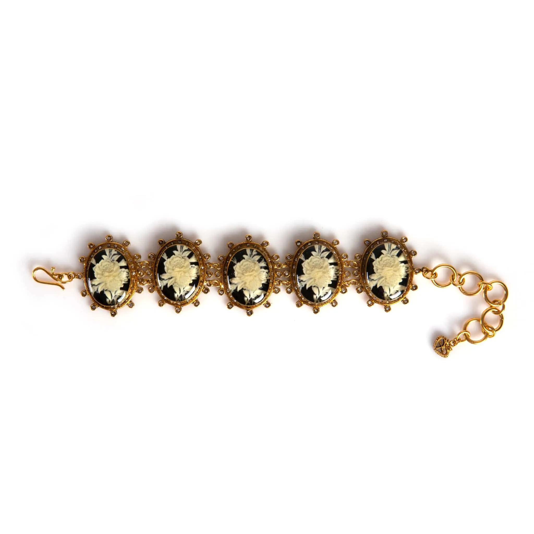 Floral Cameo Bracelet