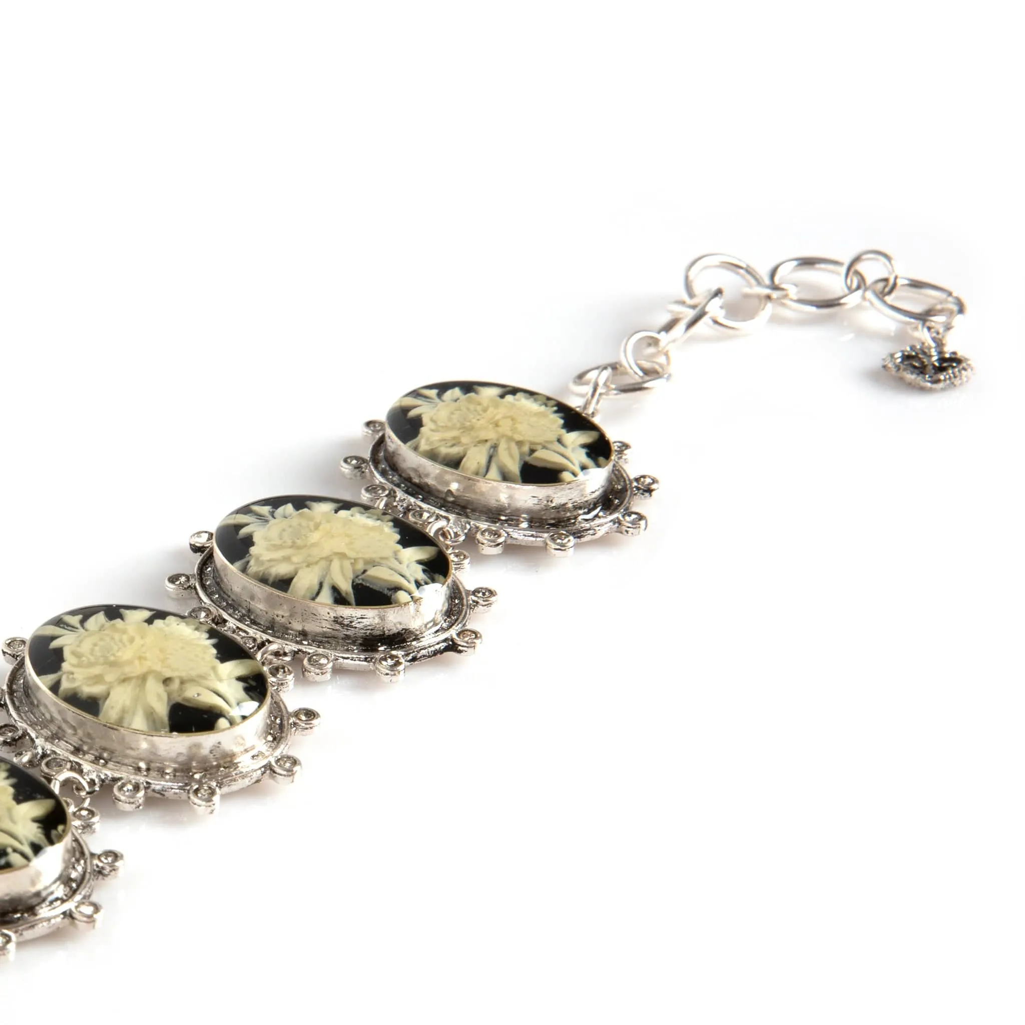 Floral Cameo Bracelet