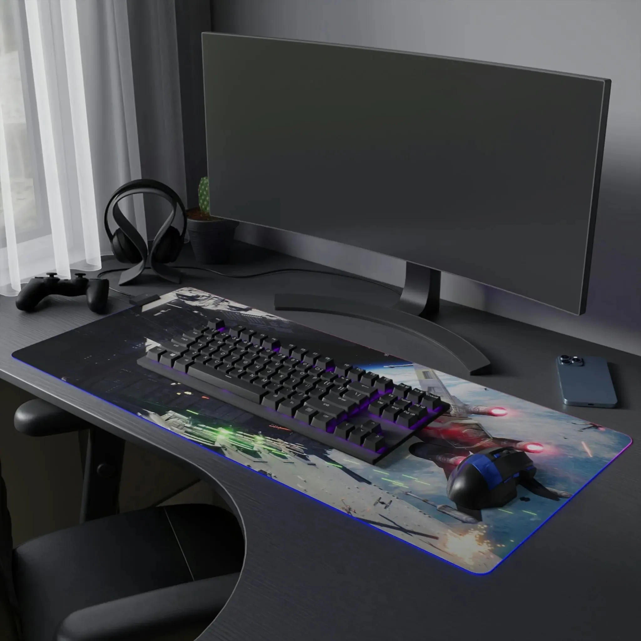 LED Gaming Mouse Pad X-Wing Skywalker