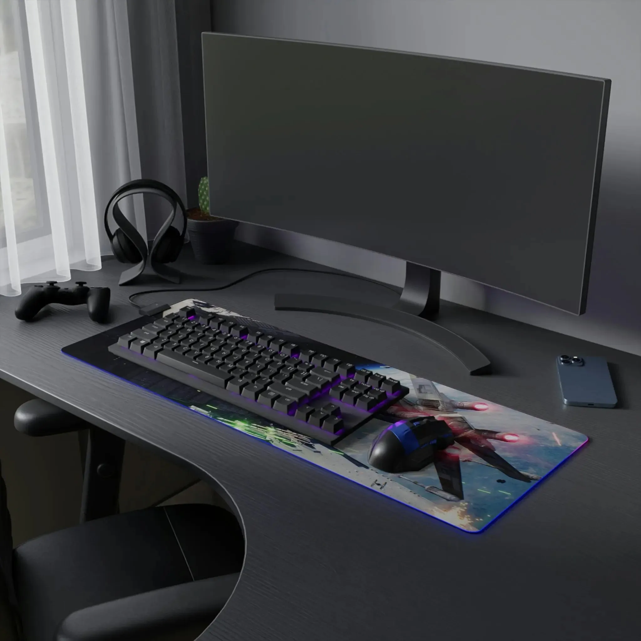 LED Gaming Mouse Pad X-Wing Skywalker