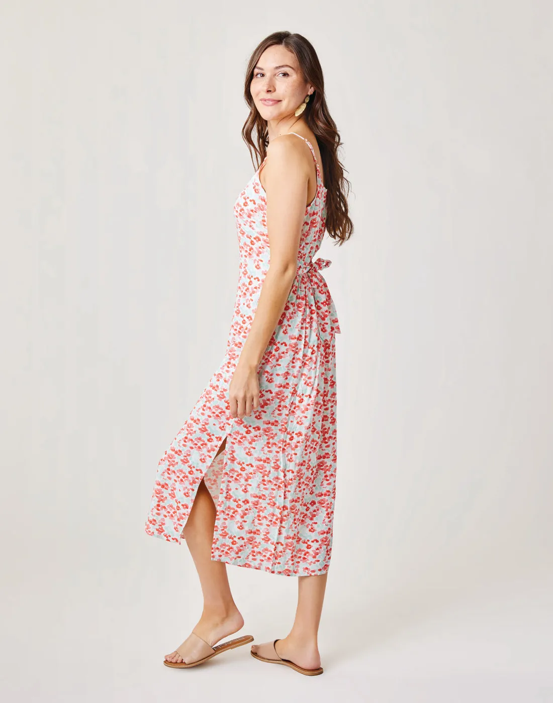 Macy Dress: Grapefruit Bloom