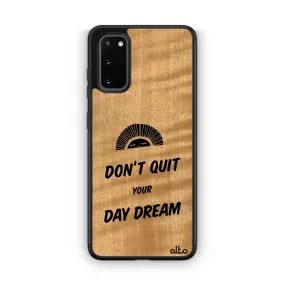 Samsung S22, S21, S20 FE Wooden Case - Daydream Design | Anigre Wood | Lightweight, Hand Crafted, Carved Phone Case